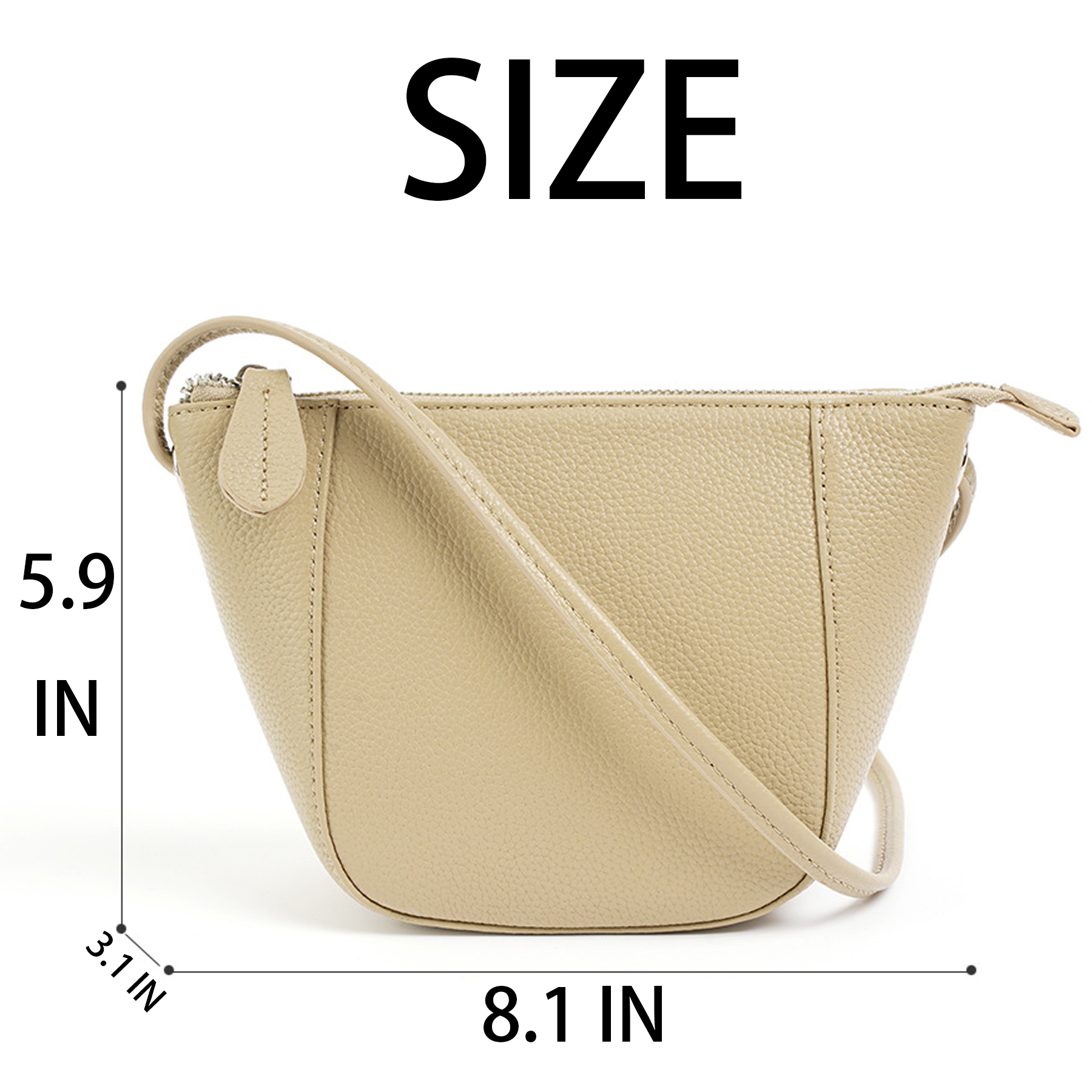 Genuine Leather Small square bag for cross-body phone 4