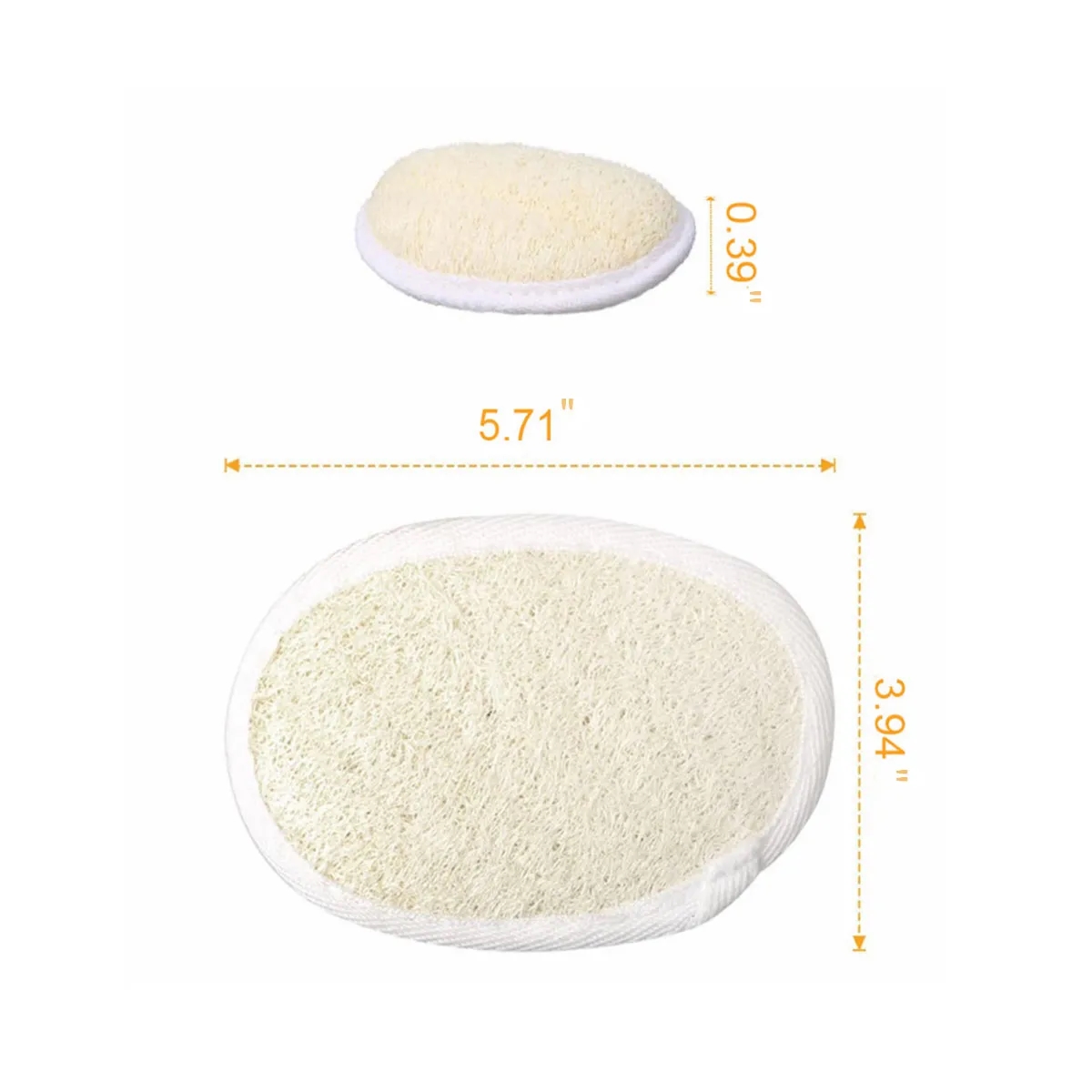 10 Soft Eco Friendly Biodegradable Loofah Bath Sponge 2