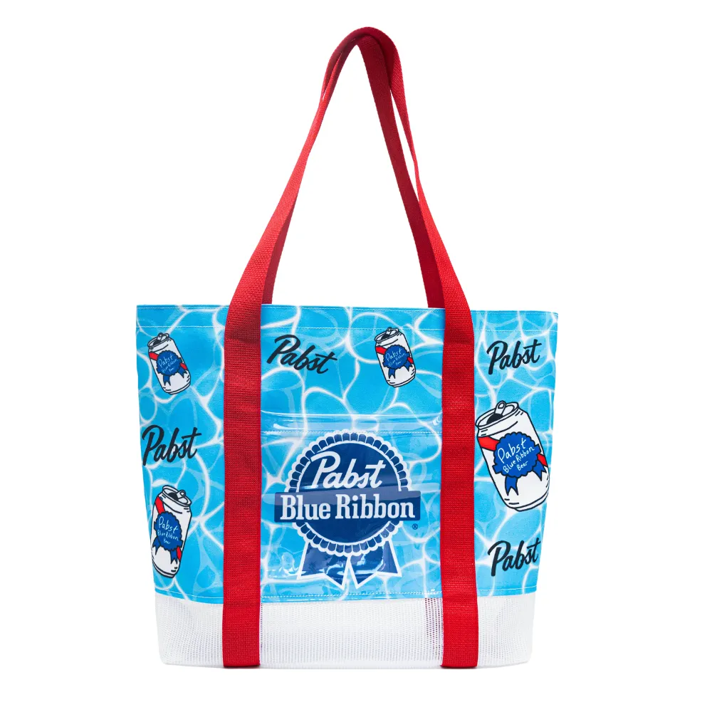 Mesh Bottom Beach Tote 1