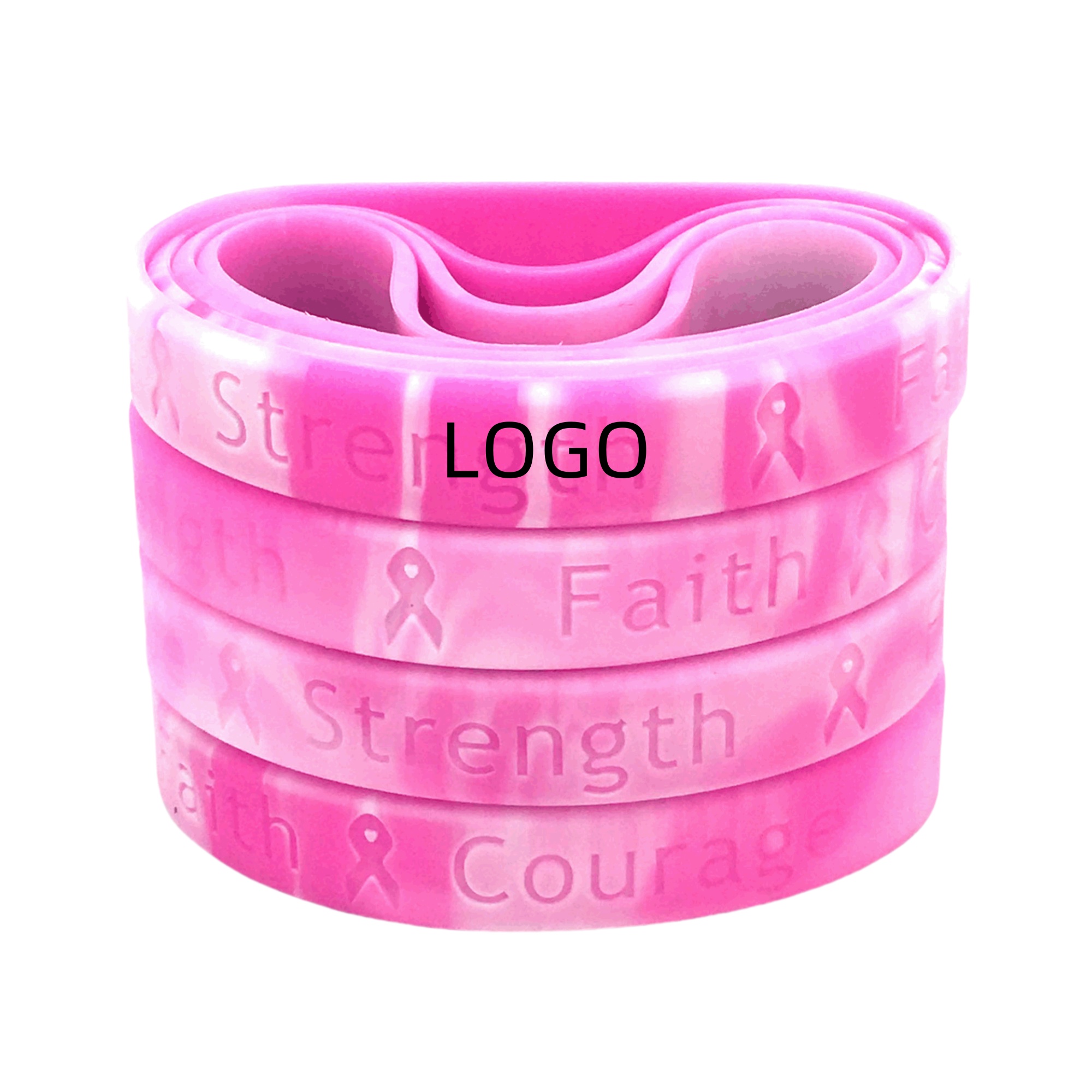 Debossed Silicone Wristband Bracelet 1