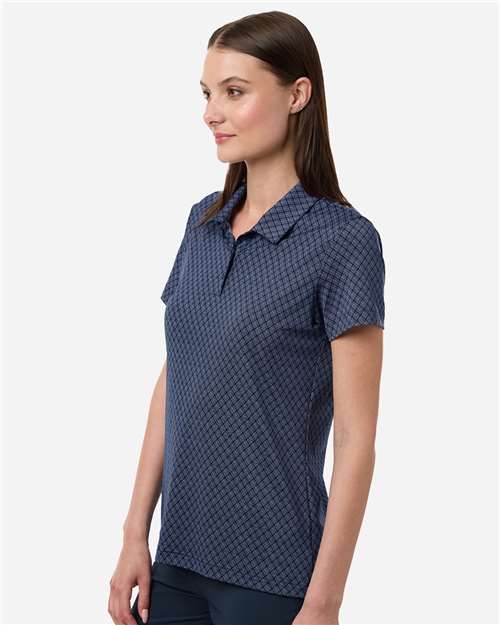 Women's 4-Way Stretch Printed Polo - A717 21