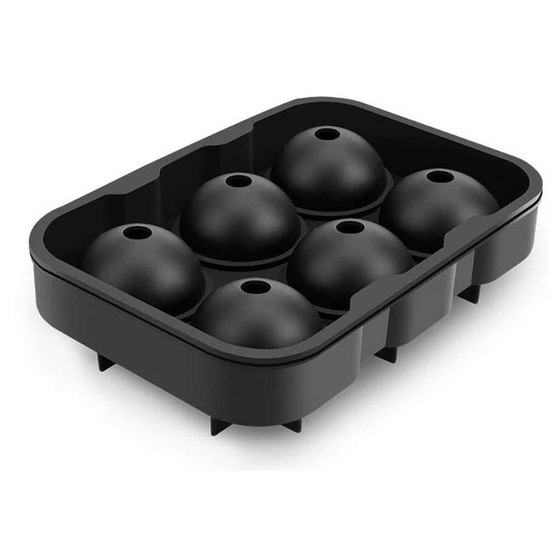 Silicone Ice Cube Trays Whiskey Ice Ball Maker with Lid 1