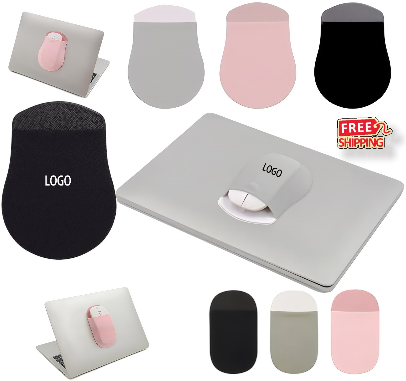 Adhesive Mouse Holder Pouch for Laptop 2