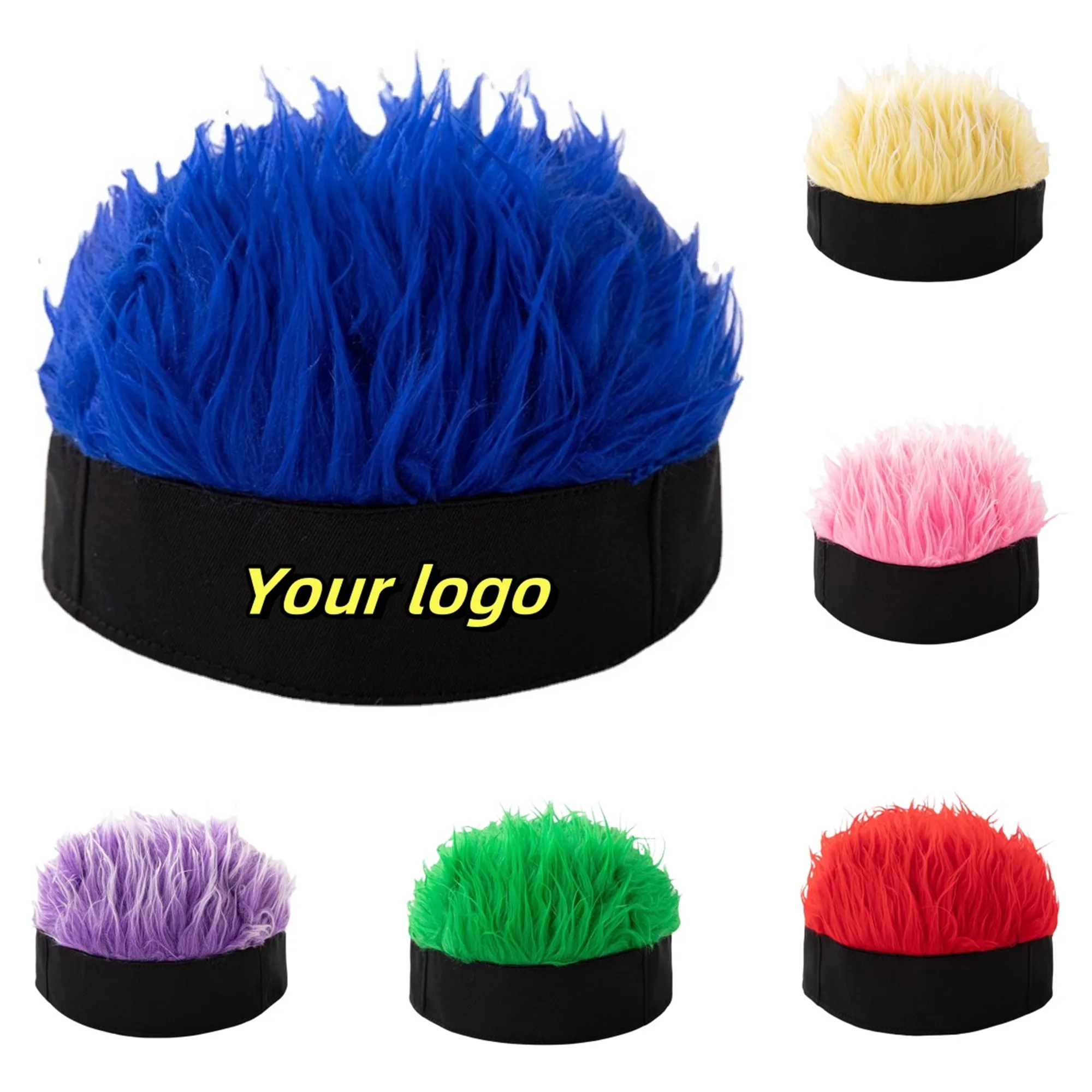 Full Color Charming Hip Hop Party Crazy Wig Hat 2