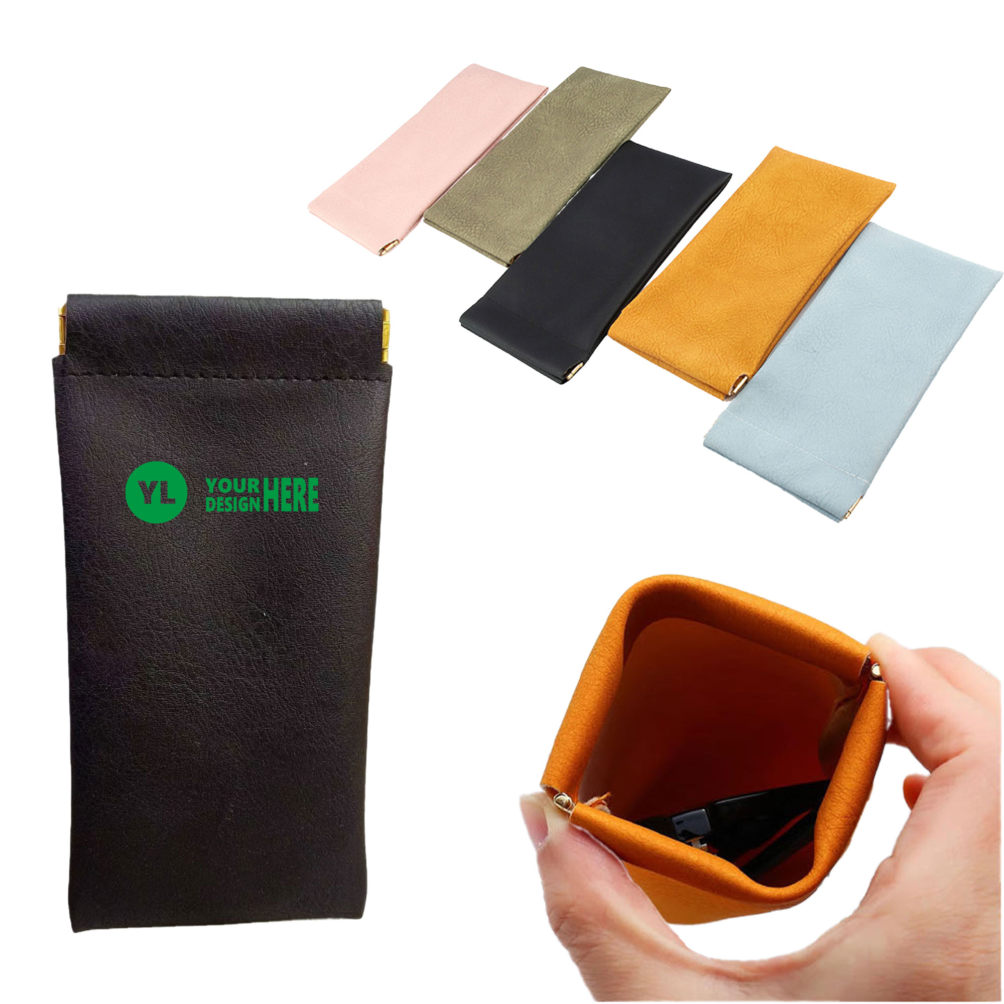 Custom Logo Auto-Close Eyewear Pouch 2