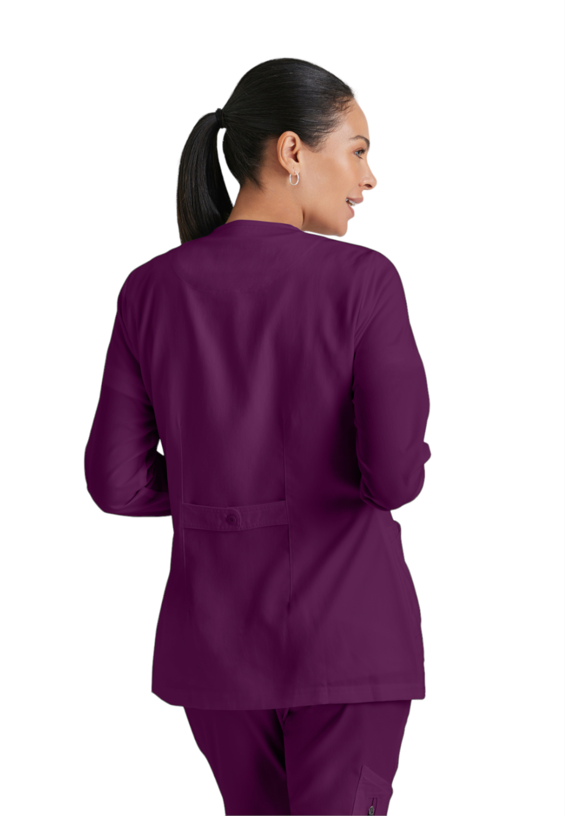 Grey's Anatomy - Classic - Women's Four-Pocket Snap Front Jamie Warm Up Scrub Jacket 14