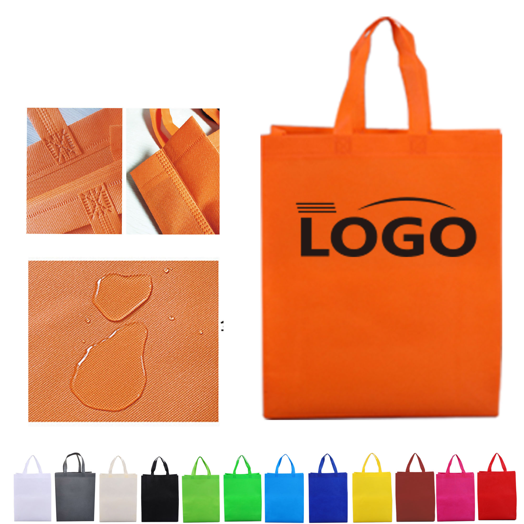 MOQ50 Vertical Nonwoven Bags Customizable Logo 1