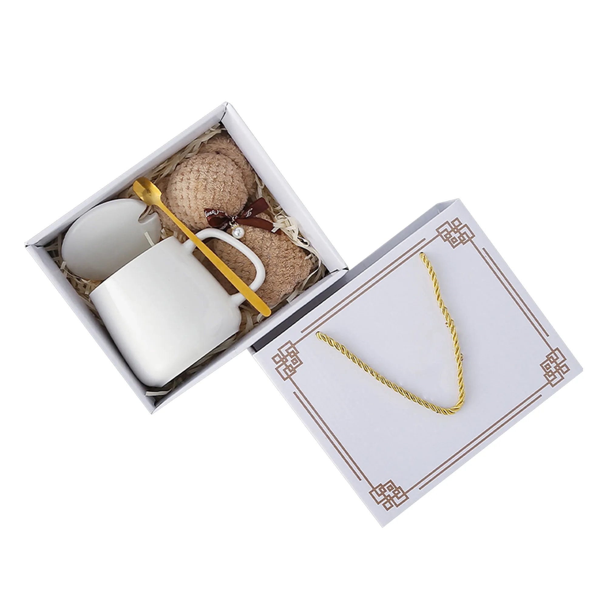 Premium Mug Teddy Bear and Blanket Gift Set 6