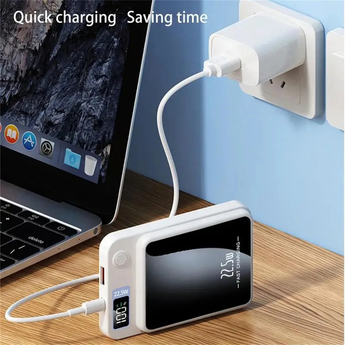 10000mAh Magnetic Wireless Charging Bank 2