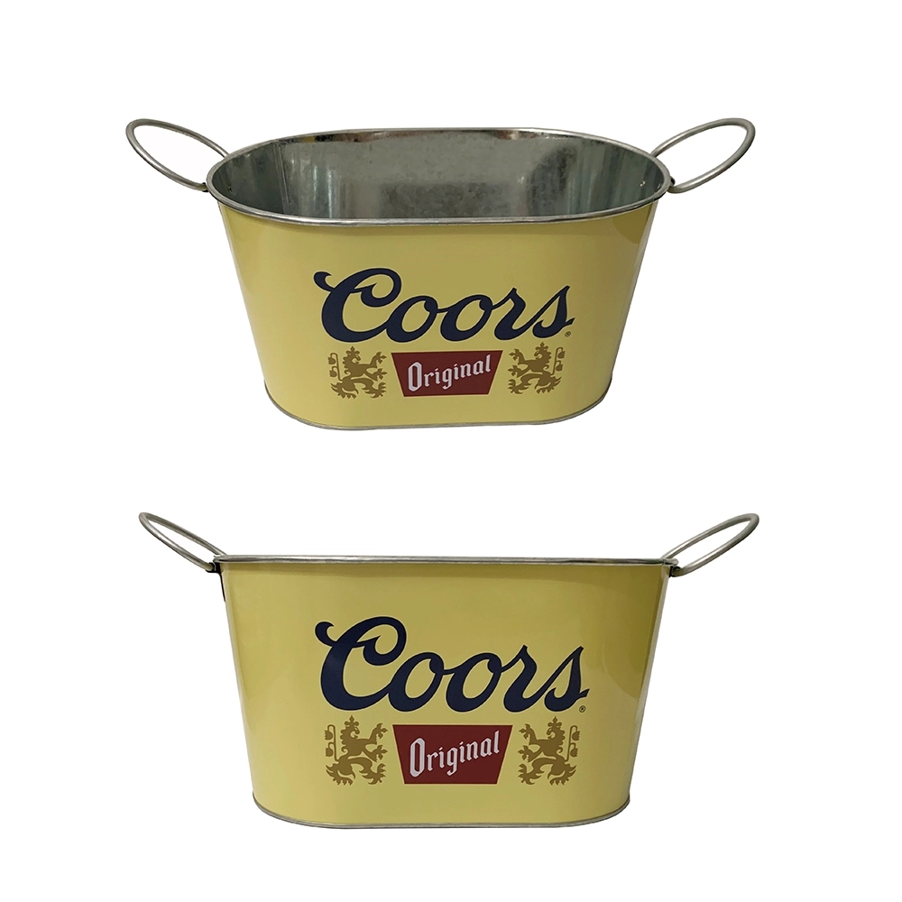 Tin Metal Beer Ice Bucket 2