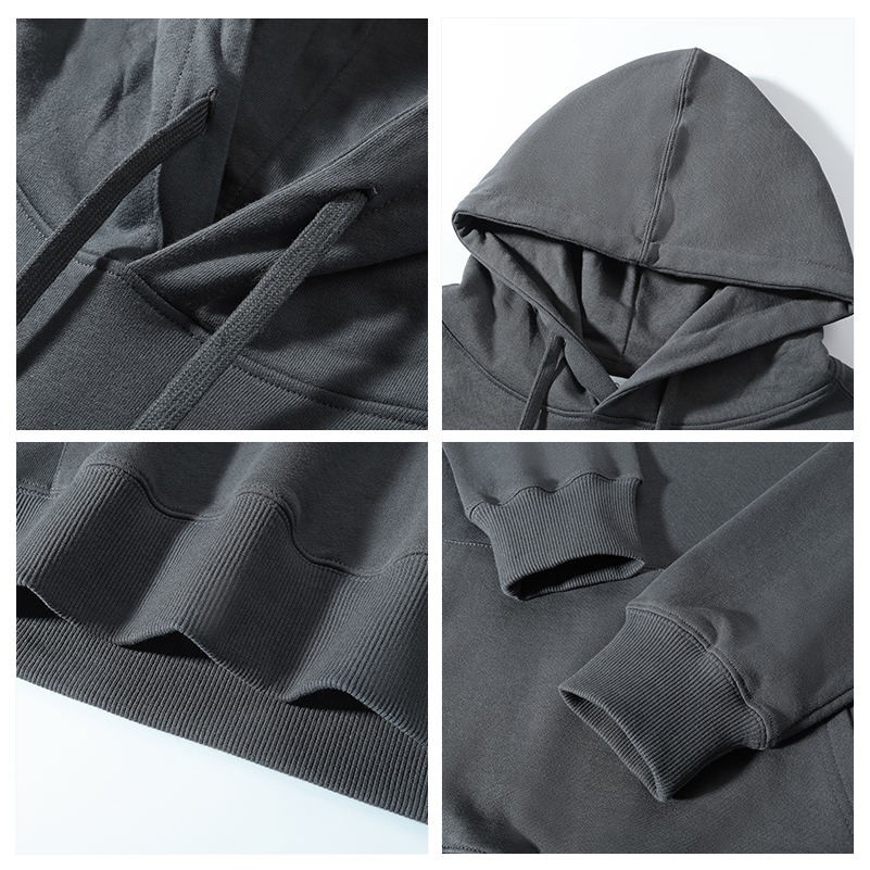 100% Cotton Men's 300 Gsm Pullover Hoodies 2