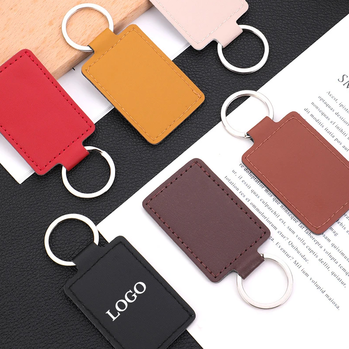 PU Leather Keychain 4