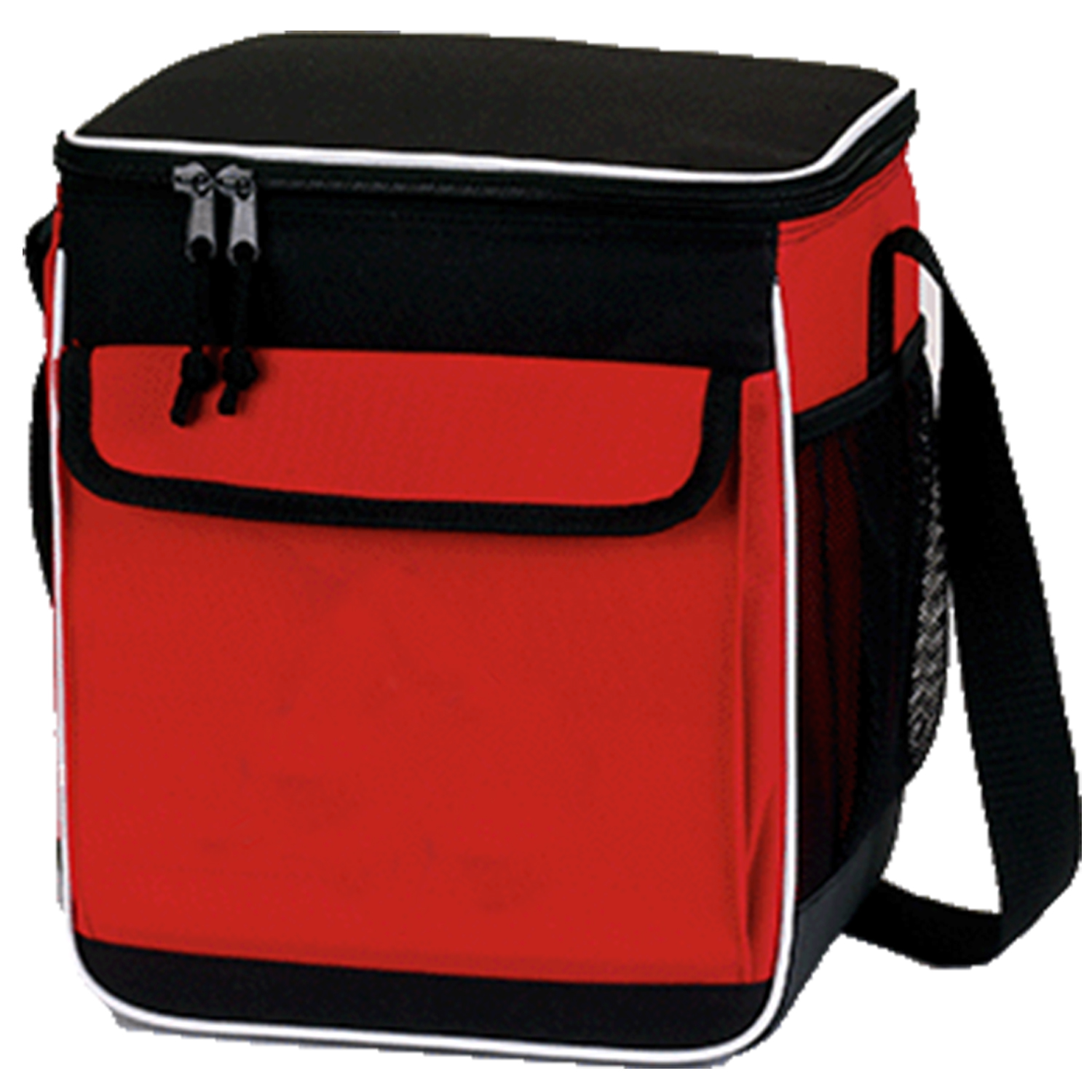 Premium Insulated 12 Pack Lunch Cooler Bag w/ Front Pocket & Side Mesh (9" x 11" x 7") 4