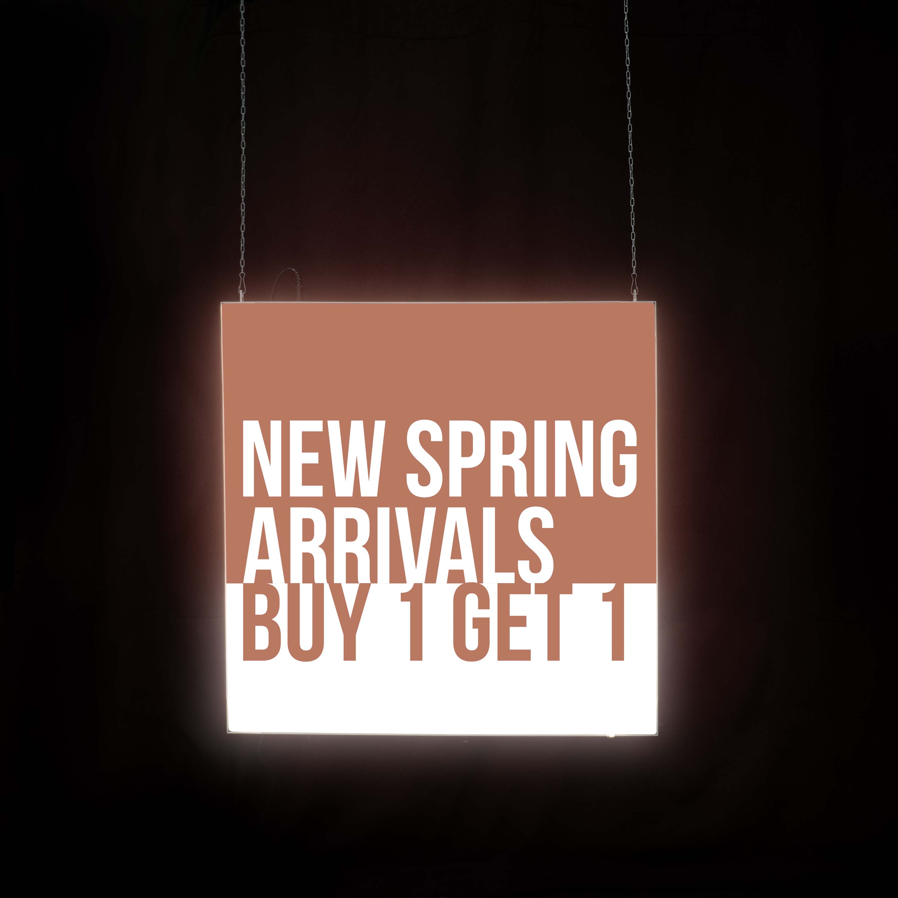 24" x 24" Aerial SEG Glo Ceiling-Mounted Kit 6
