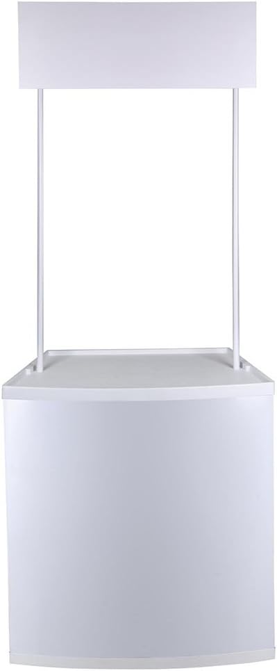 Portable Counter / Trade Show Display Table w. Custom Graphic Wrap / Overhead Sign (Dye Sublimation) 11