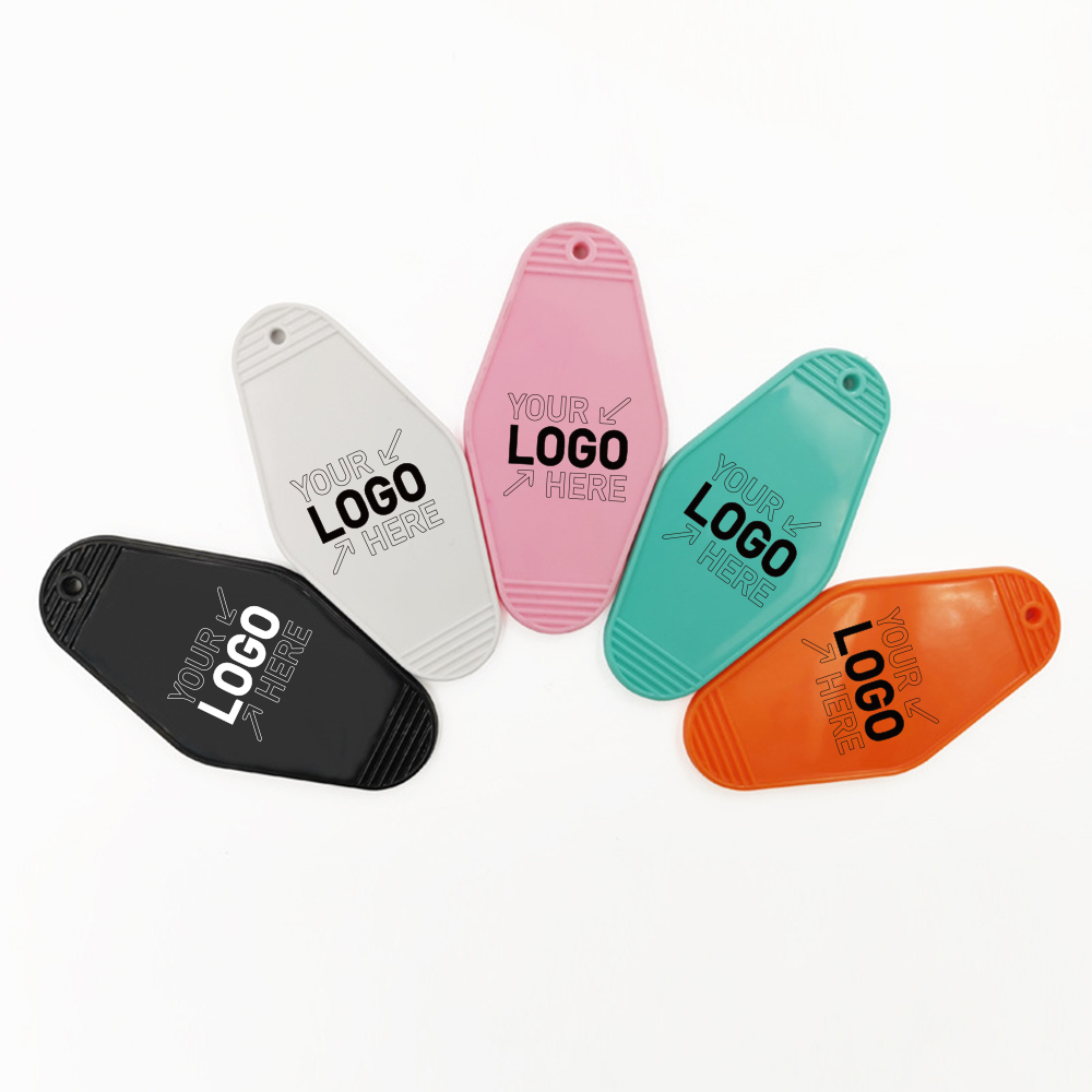 Plastic Rhombus Keychain Motel Hotel Key Tag 4