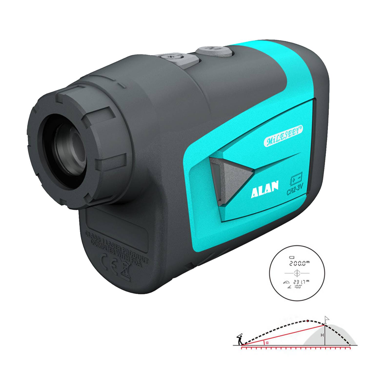 Portable Golf Laser Measuring Distance Telescope 2