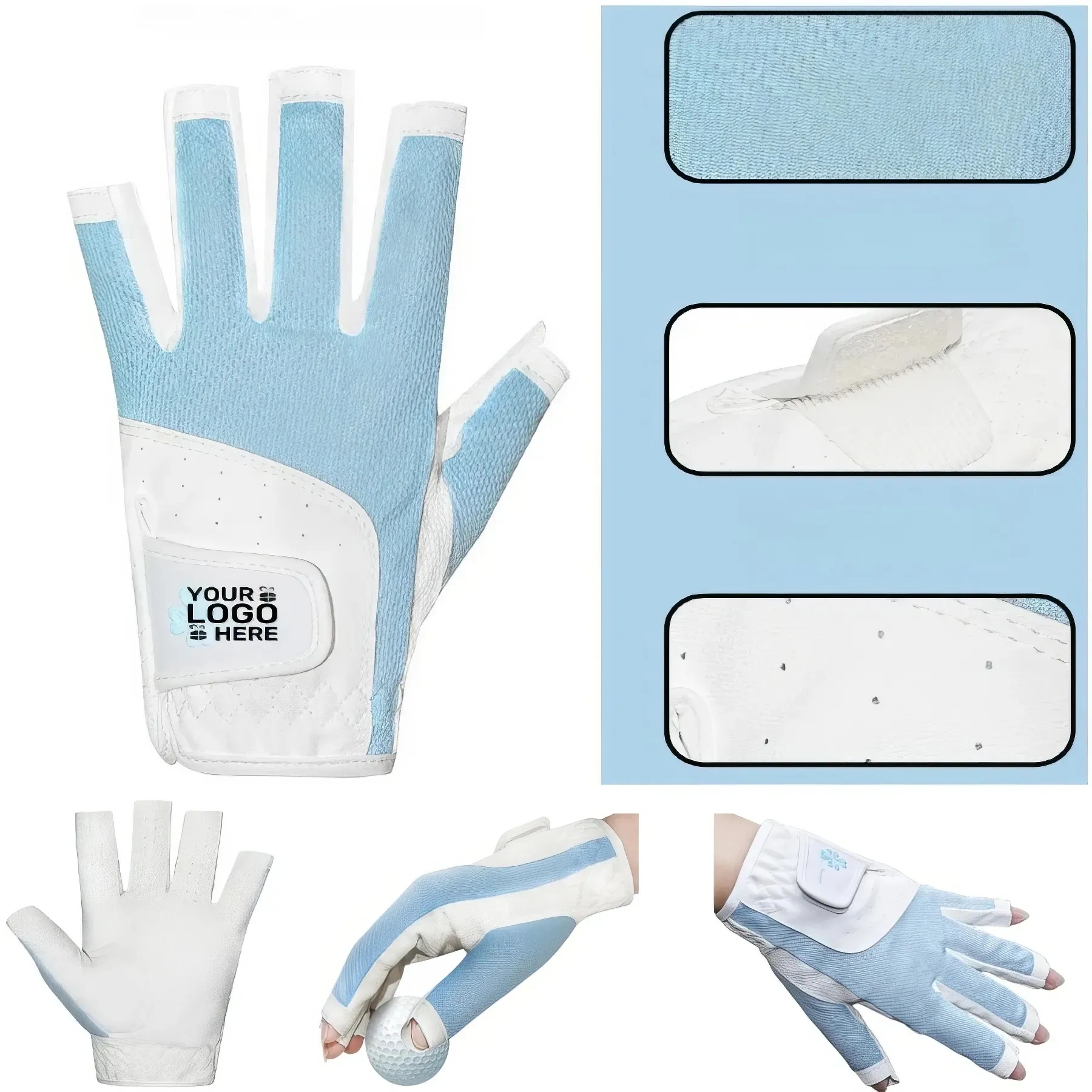 Fingerless Golf Glove 1