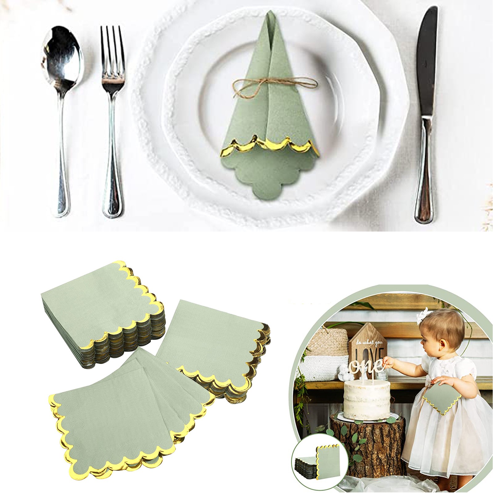 Disposable 2 Ply Beverage Napkin 2