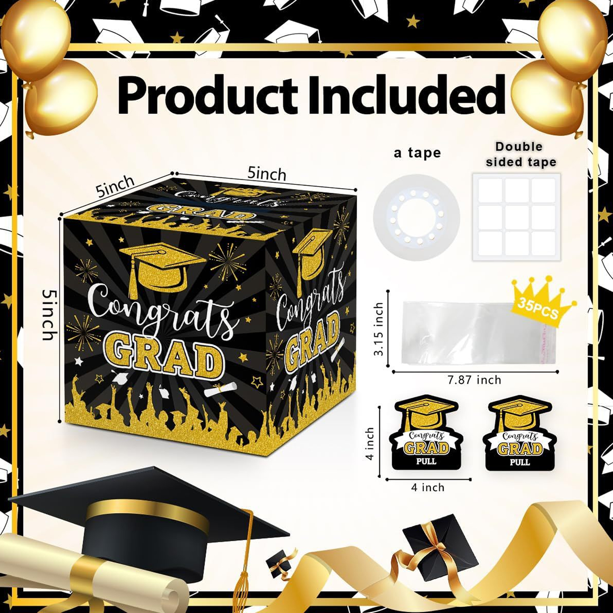 Money Pull Box Gift 2025 Grad Surprise 3