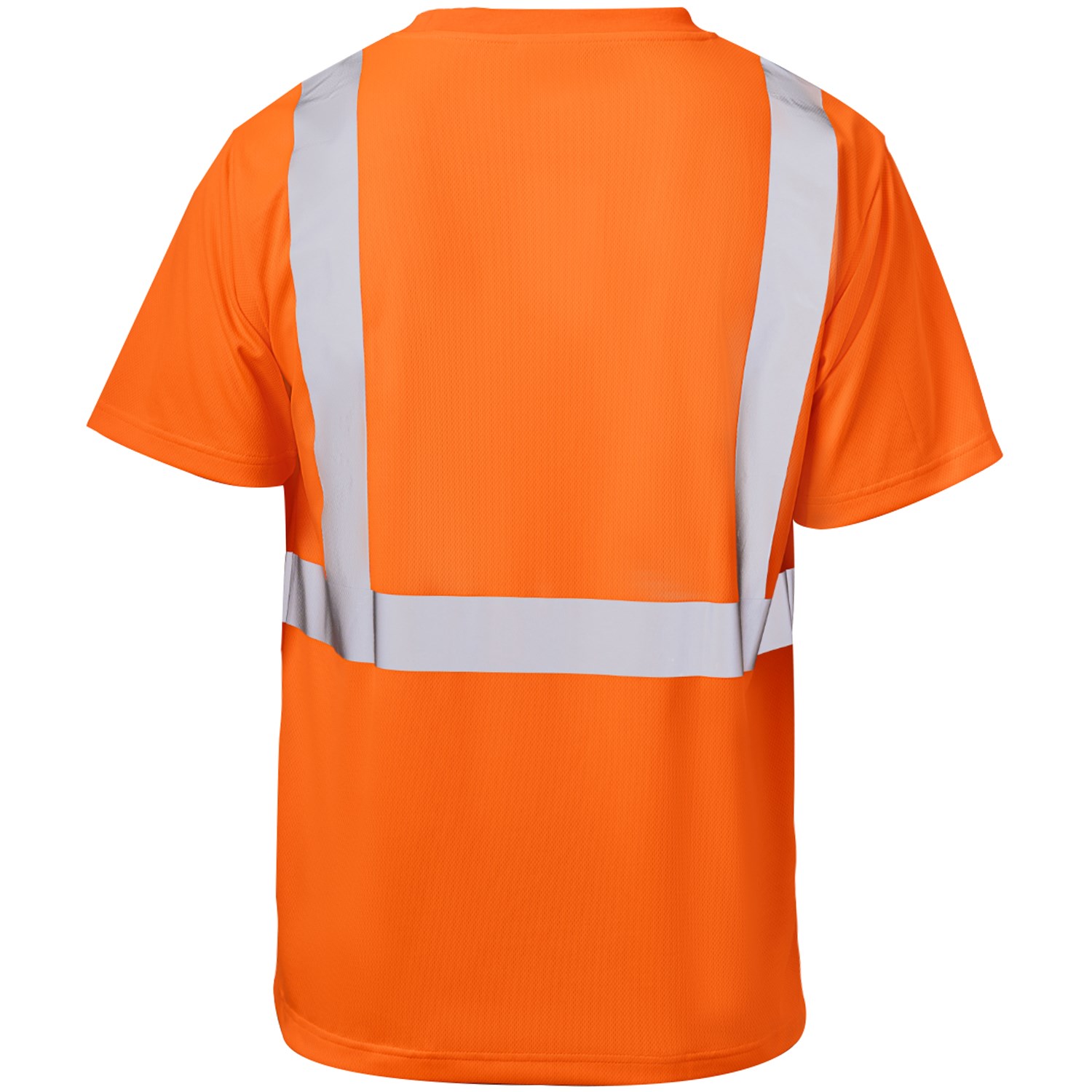 3.8 Oz. Polyester Class 2 Reflective Tape Safety T-Shirt with Pocket 7