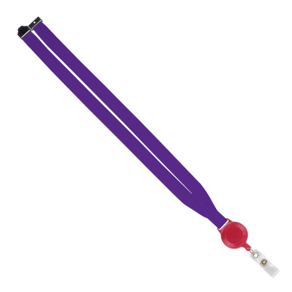 IMPORT 3/4" Polyester Lanyard with Retractable Badge Reel and IPH7 back of neck convenience release. 147