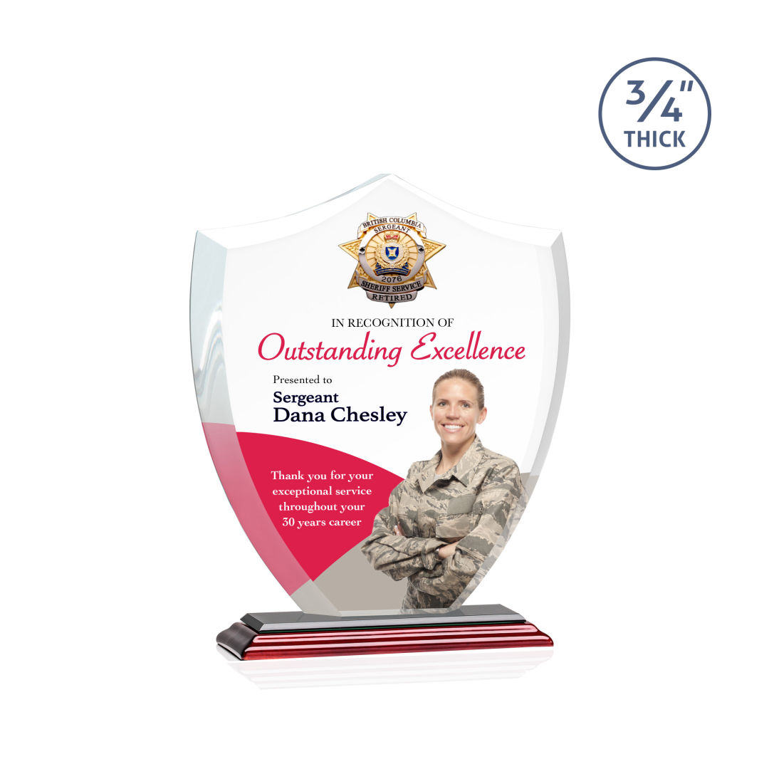 Scudo Shield VividPrint™ Award - Rosewood 4