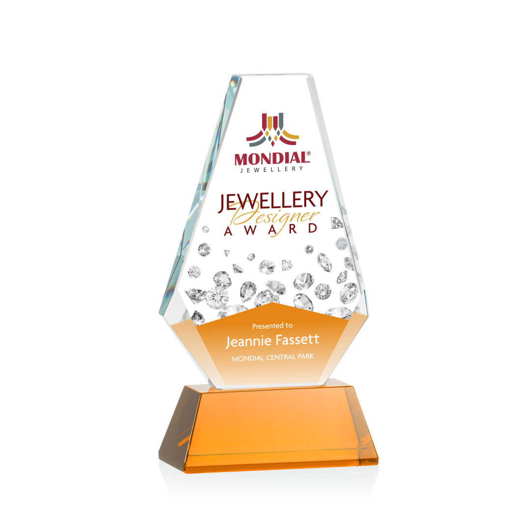 Kingsley VividPrint™ Award on Newhaven Base - Amber 6
