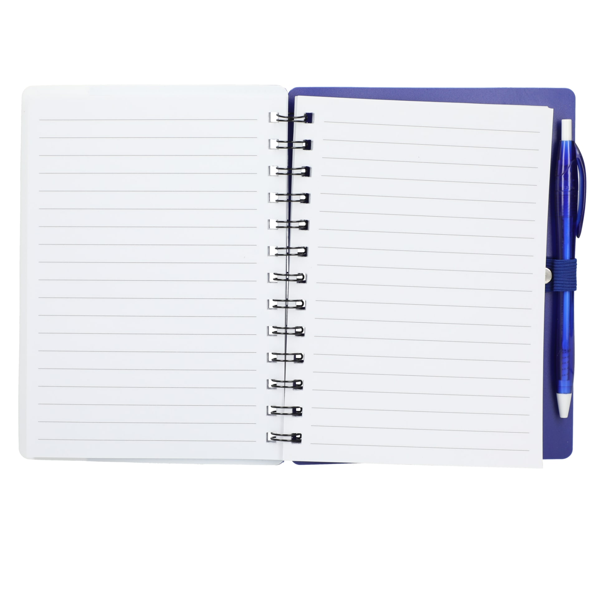 5" x 7" Recycled Dual Pocket Spiral Notebook w Pen 18