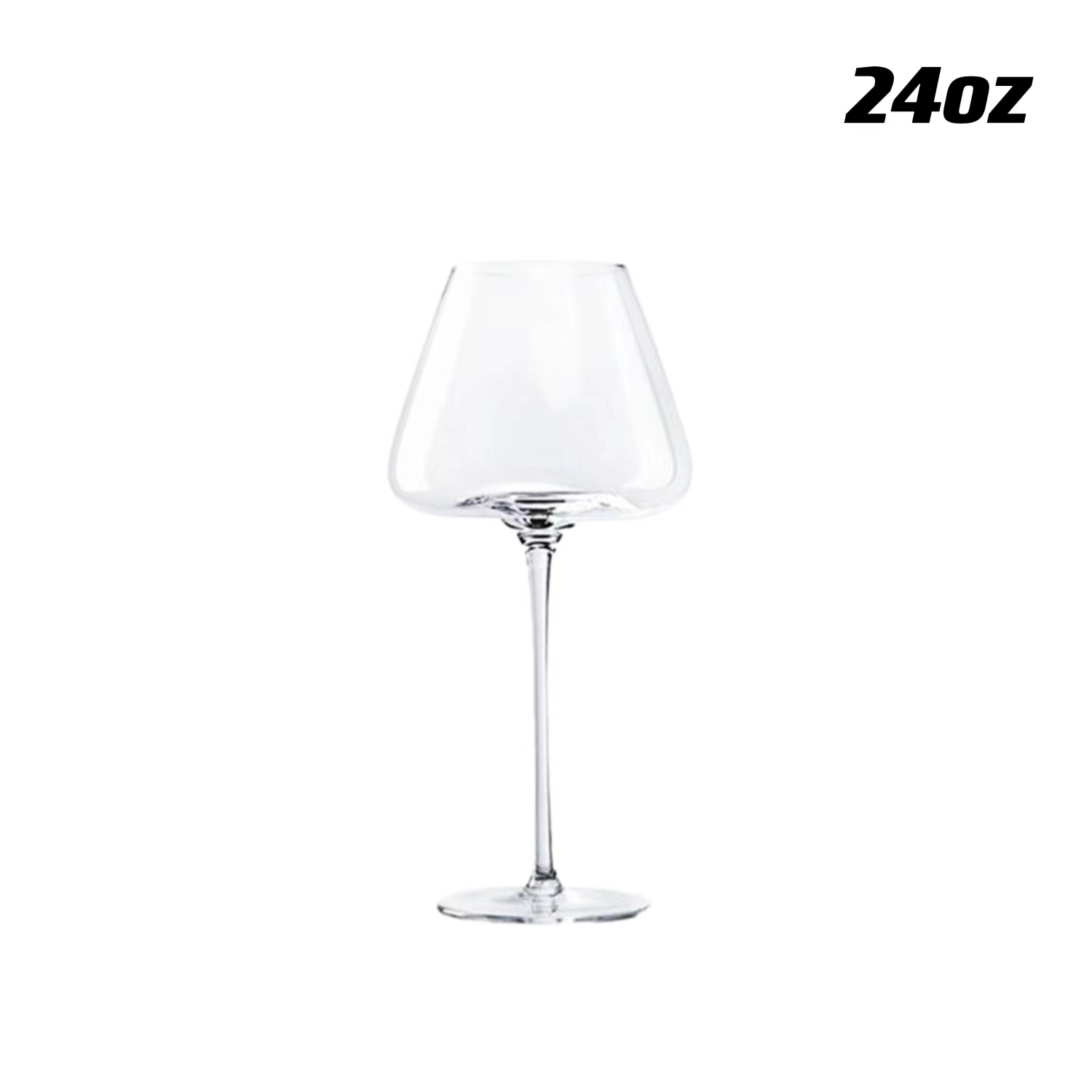 8 / 11.5 / 19.8 / 24 oz Burgundy Wine Glass Champagne Cups 5