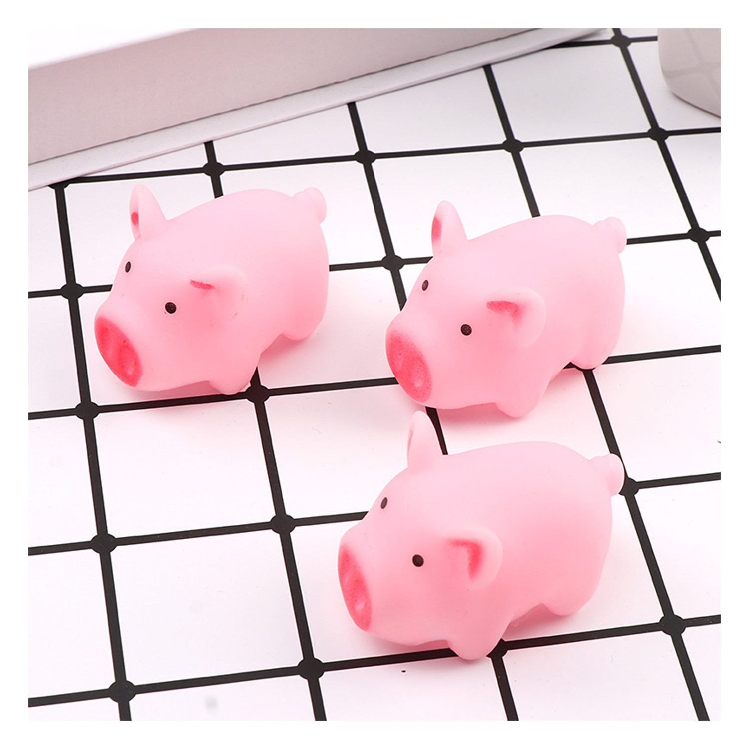 Toddler Soft Rubber Pig Squeeze Screaming Floating Bath Toy 7