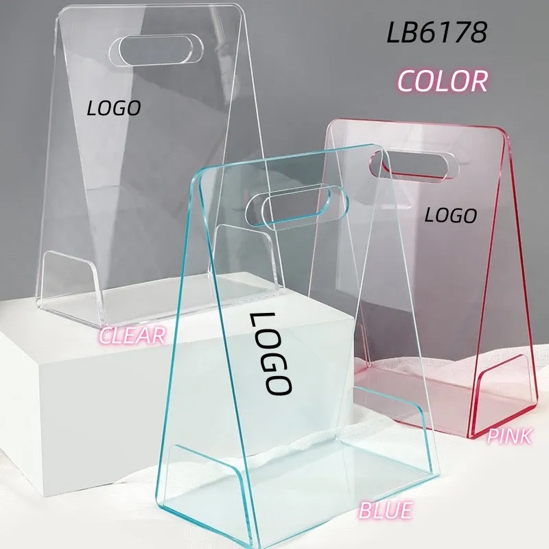 Hand-Held Acrylic Flower Bag for Bouquets Florist Shop 6