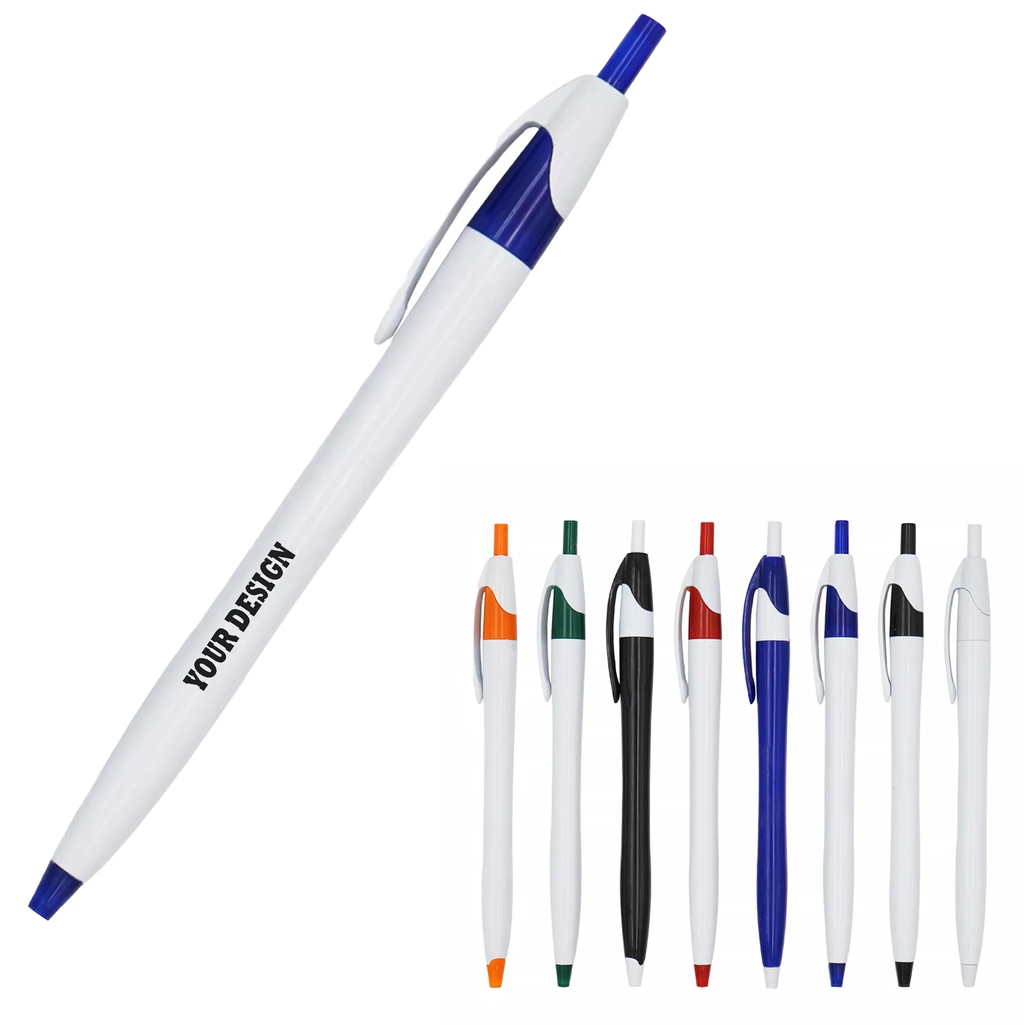 Retractable Plastic Ballpoint Pen 2