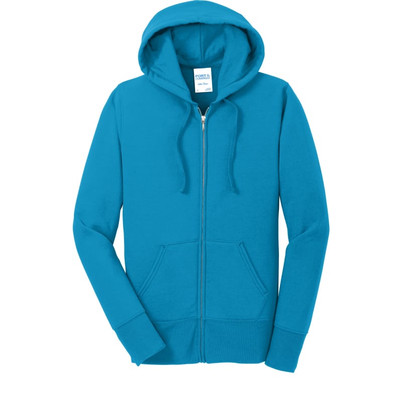 Port & Company Women's Core Fleece Full-Zip Hooded Sweatshirt., custom hoodie or sweatshirt with logo imprint 26