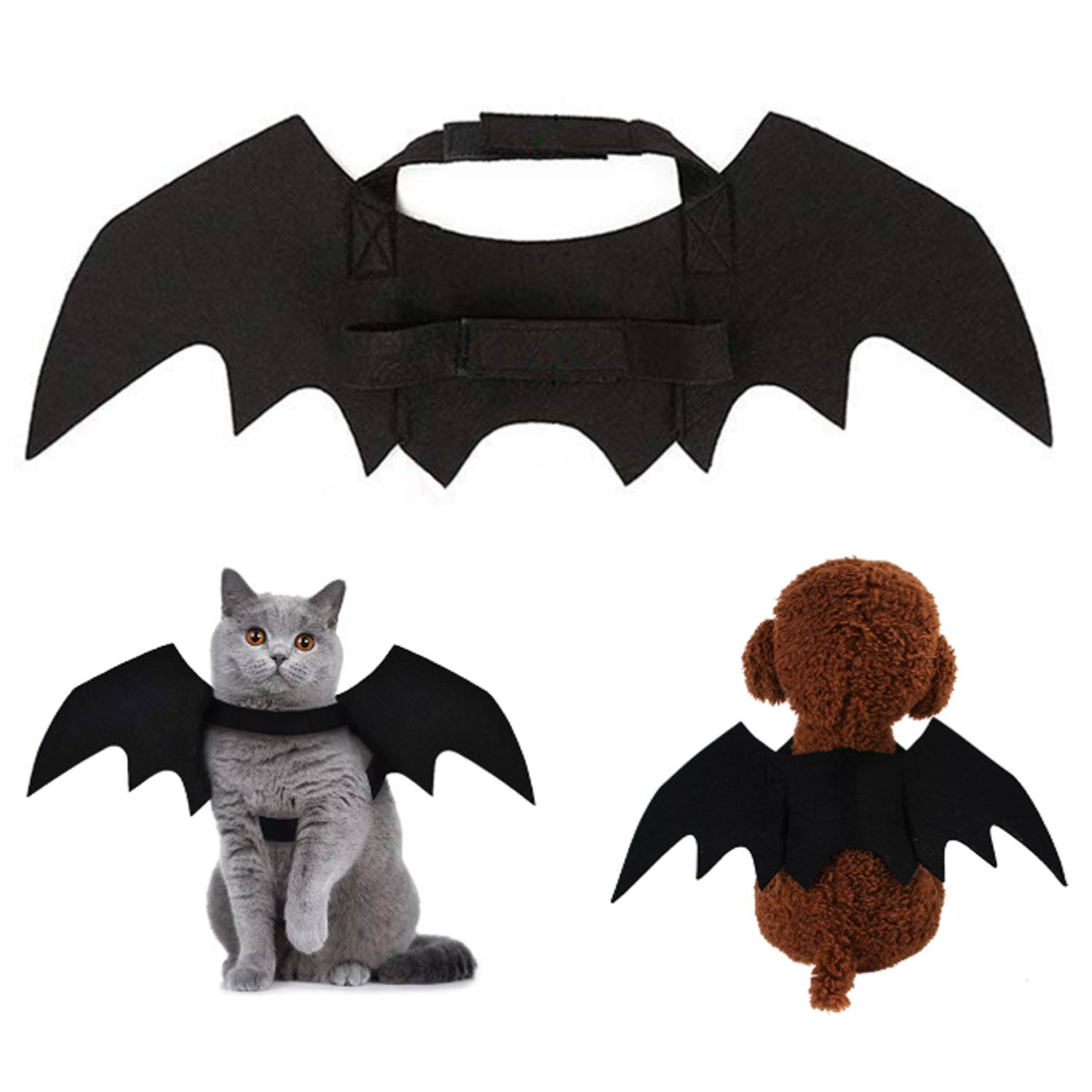 Adjustable Halloween Pet Bat Wings Costume 8