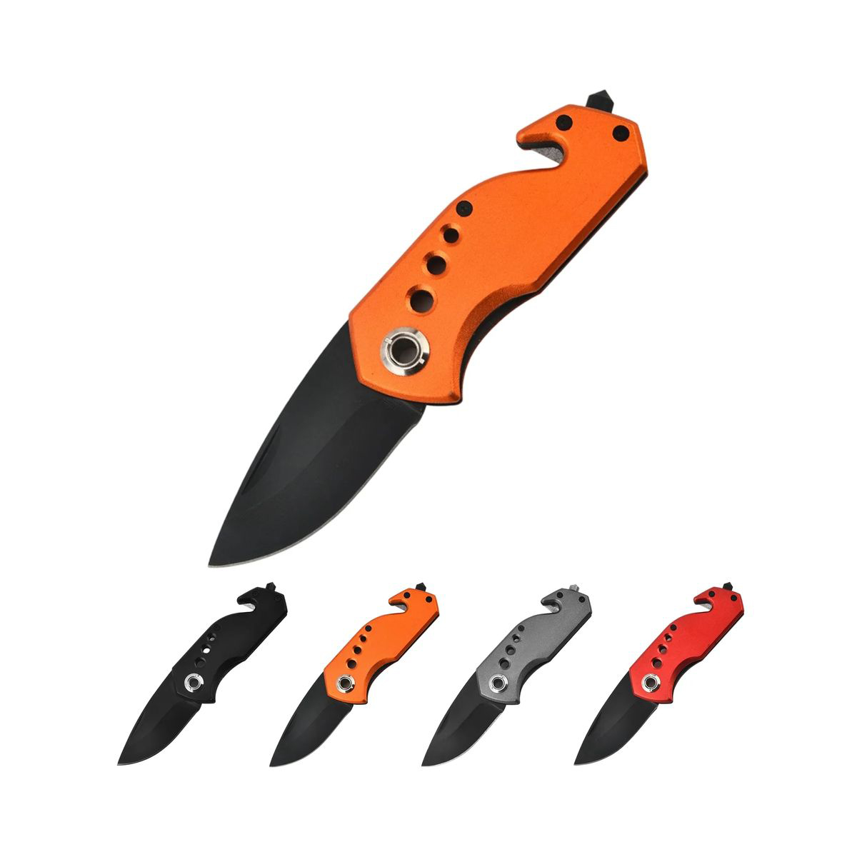 Aluminum Folding Knife with Rugged Handle and Secure Grip 6