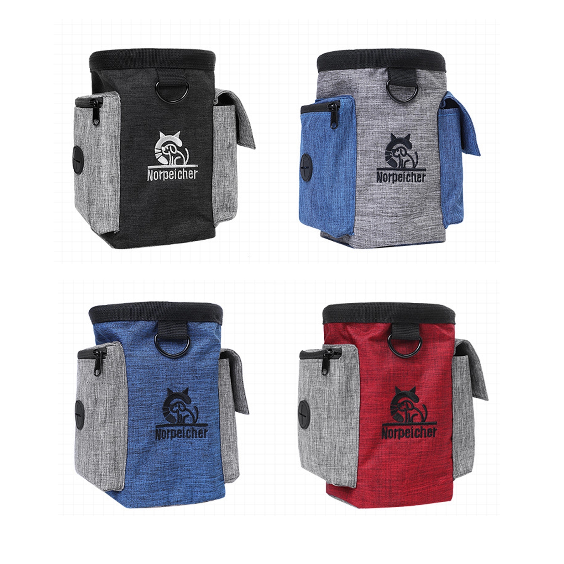 Dog Treat Training Pouch Pet Toys Kibble Bag Dispenser 3