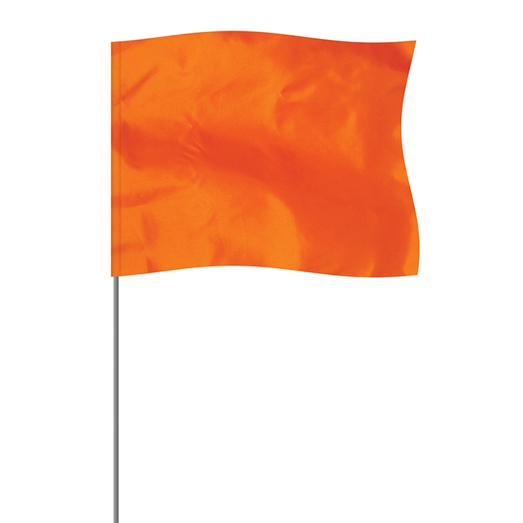 Orange 4" x 5" Marker Flag on a 21" Wire 2