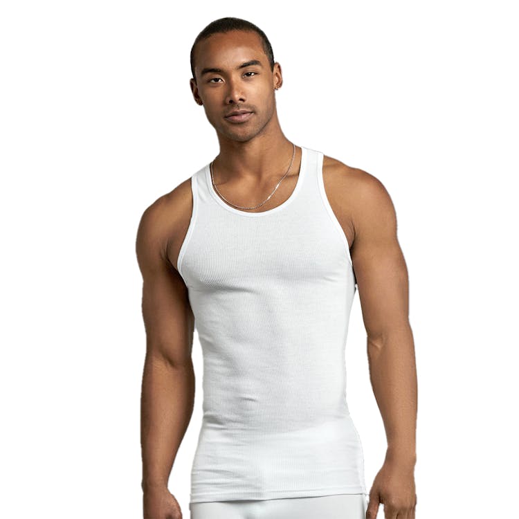 Men's A-Shirts - Medium White 3 Pack 1