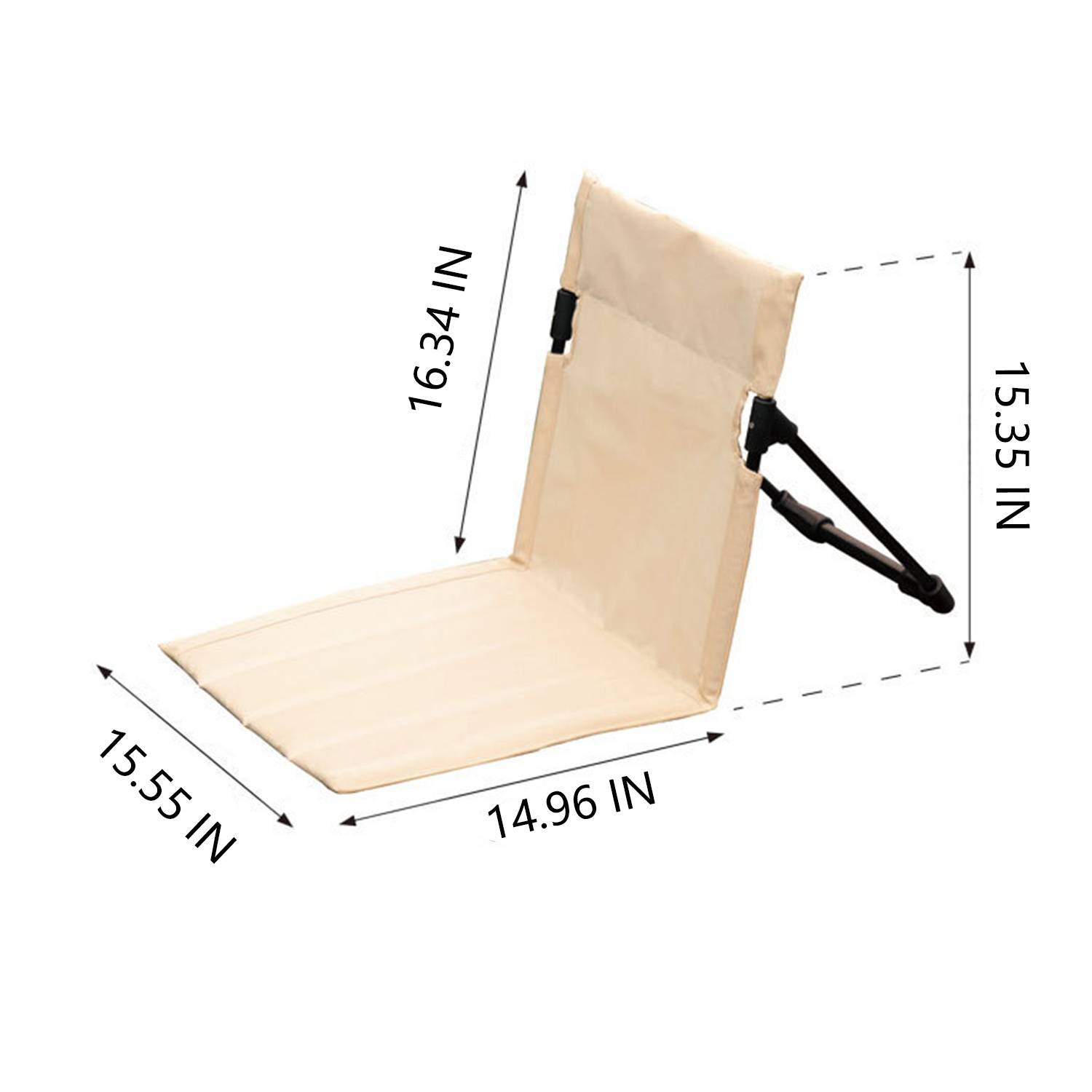 Outdoor Beach Portable Lightweight Folding Legless Chair 4