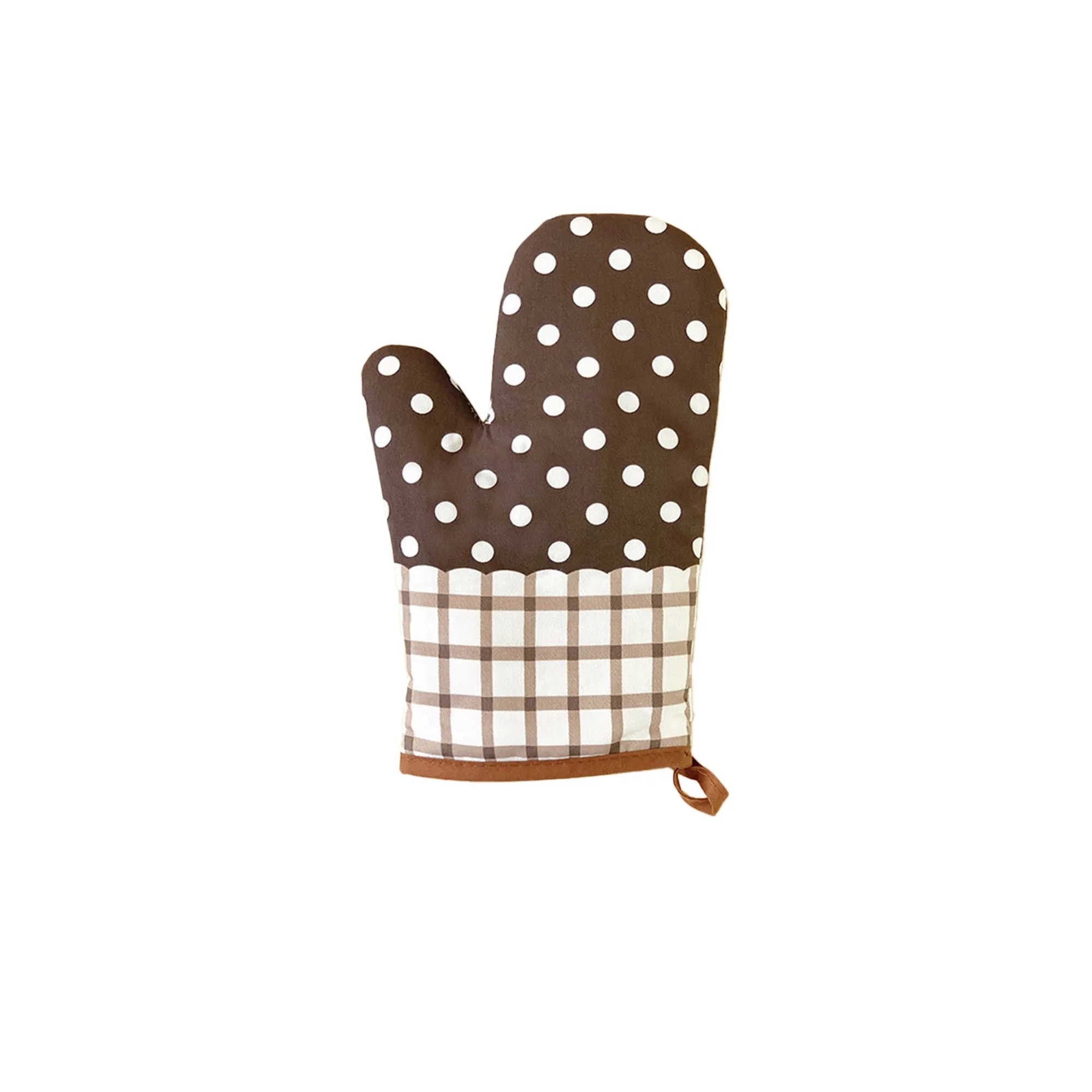 Country Style Cotton Oven Mitts - Heat Resistant and Durable 2