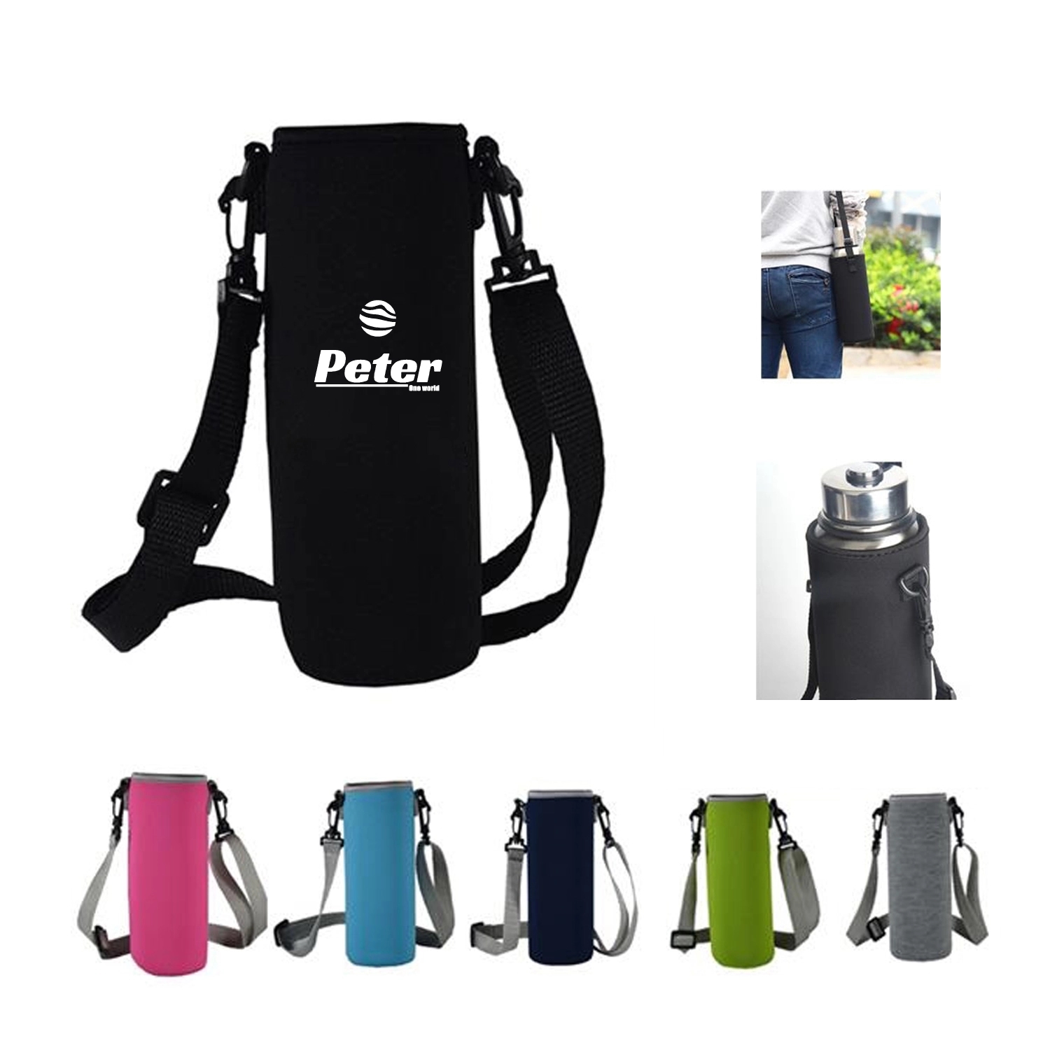 17oz Insulated Tumbler Sleeve with Adjustable Strap 2