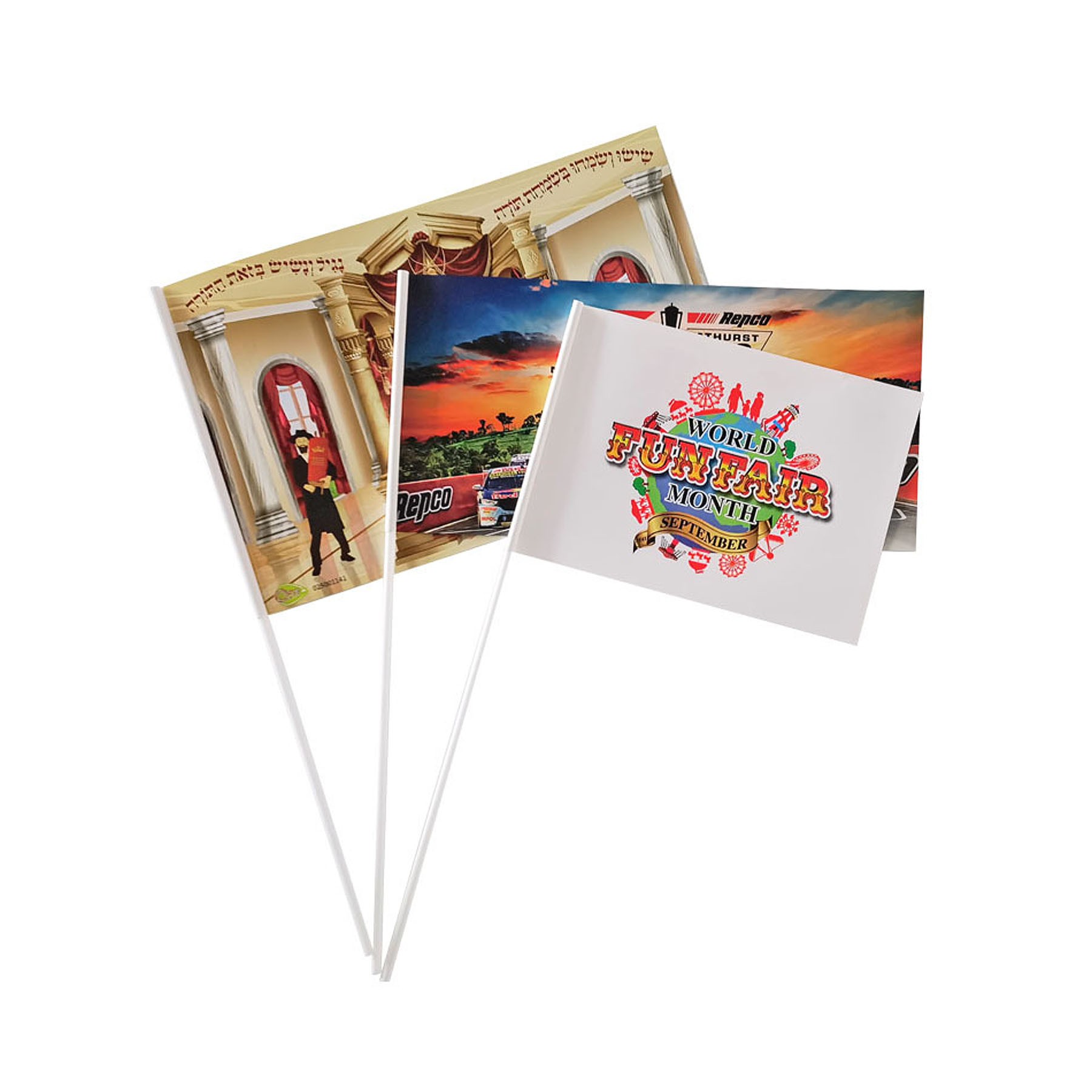 Moq50 Advertising Hand Waving Square Flag 3