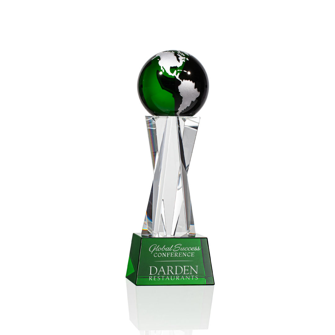 Havant Globe Award - Green/Silver 3