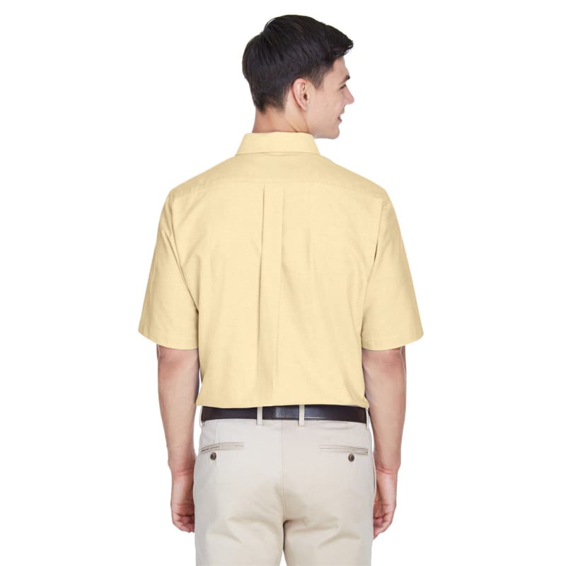 UltraClub Men's Classic Wrinkle-Resistant Short-Sleeve Oxford 9