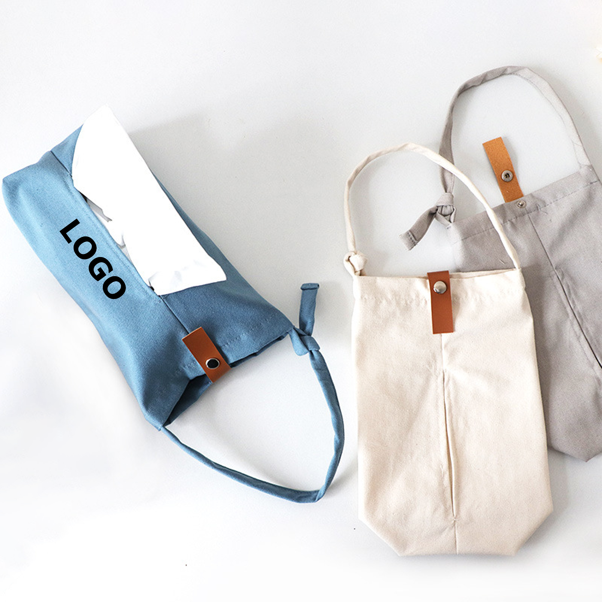 Car Seat Back Hanging Canvas Tissue Box 3