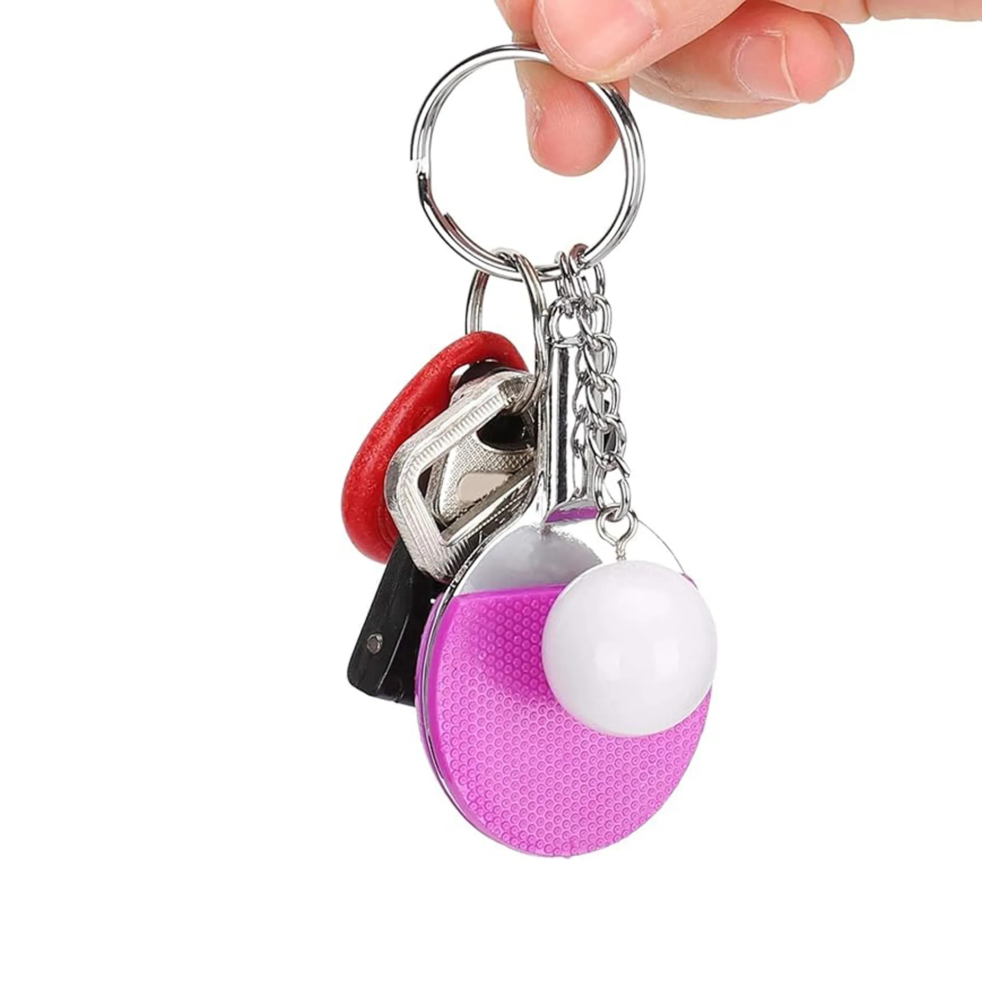 Mini Keyrings With Table Tennis Keychain 1