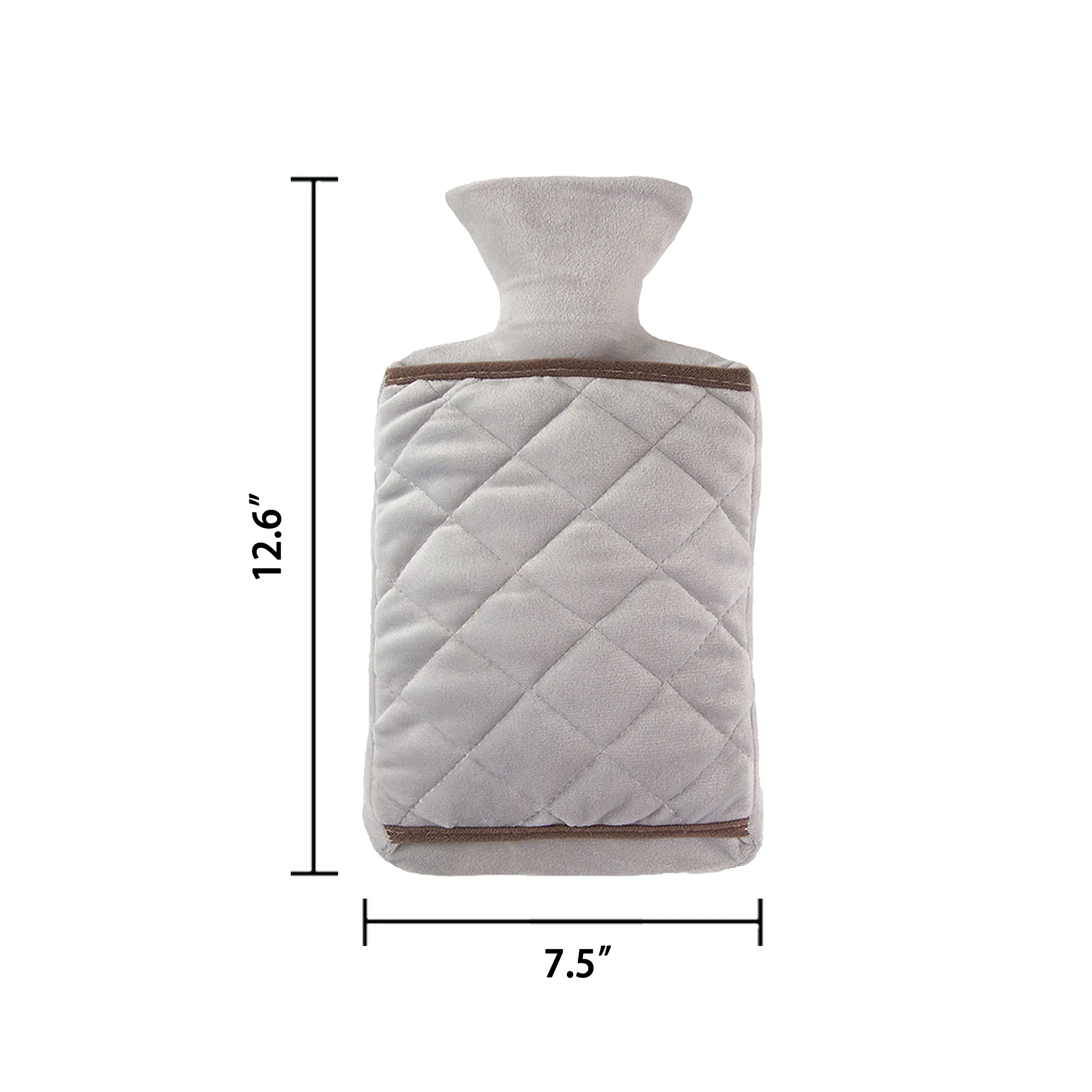 2.0L PVC Hot Water Bottle with Hand Pocket Cover 5