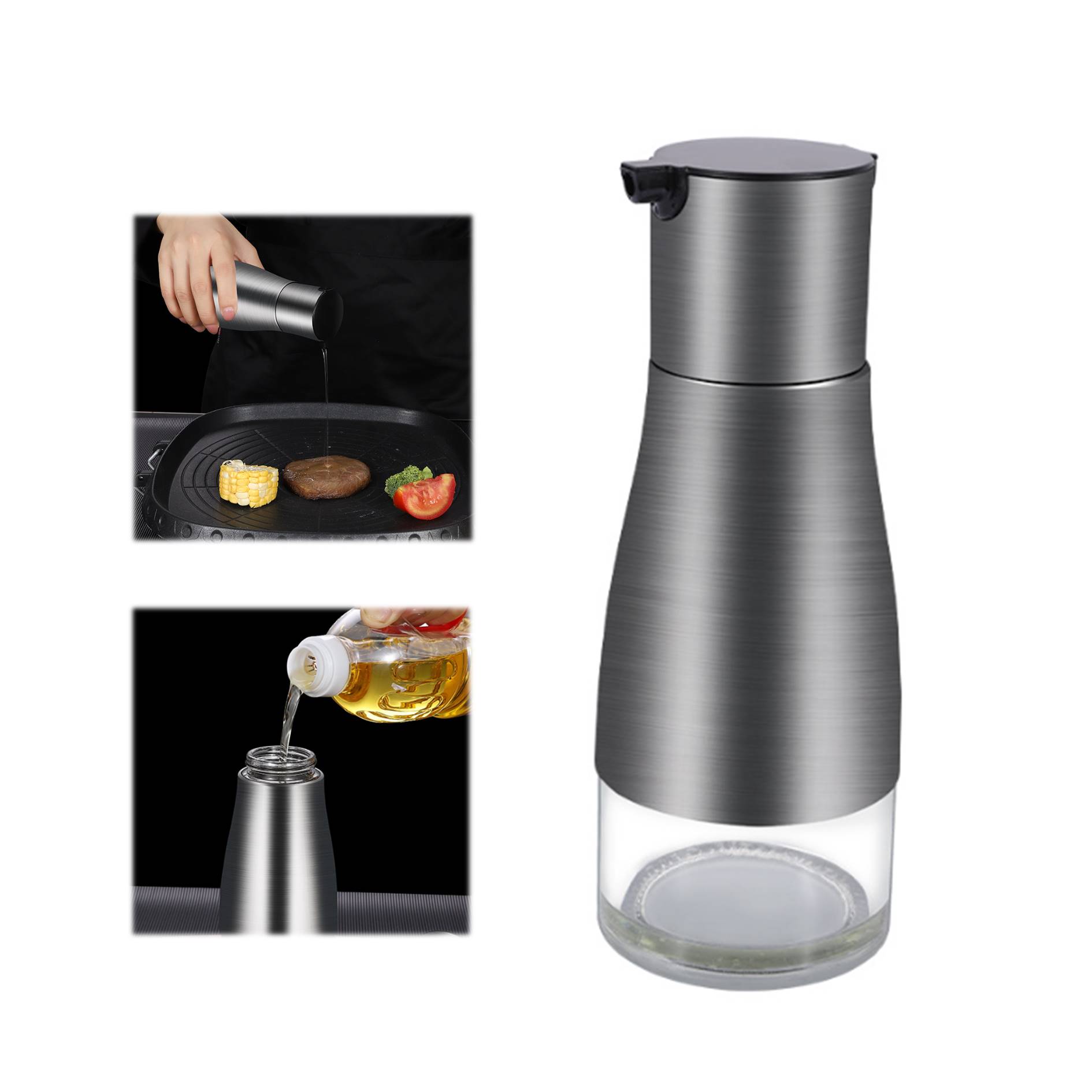 Stainless Steel Oil Dispenser Bottle 3