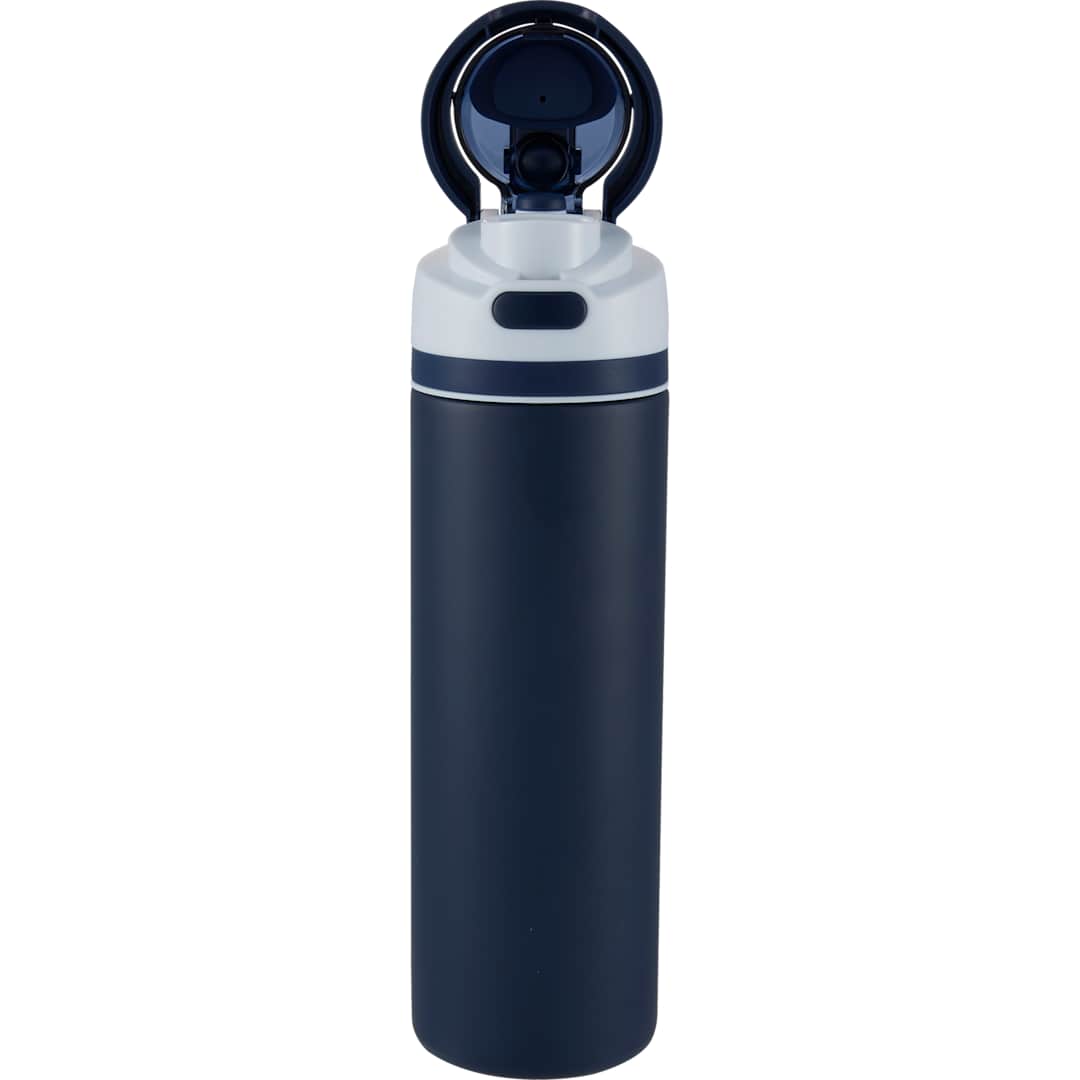 Elvin 28oz Recycled Stainless Flip Straw Bottle, custom water bottle with logo imprint 225